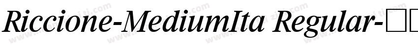 Riccione-MediumIta Regular字体转换